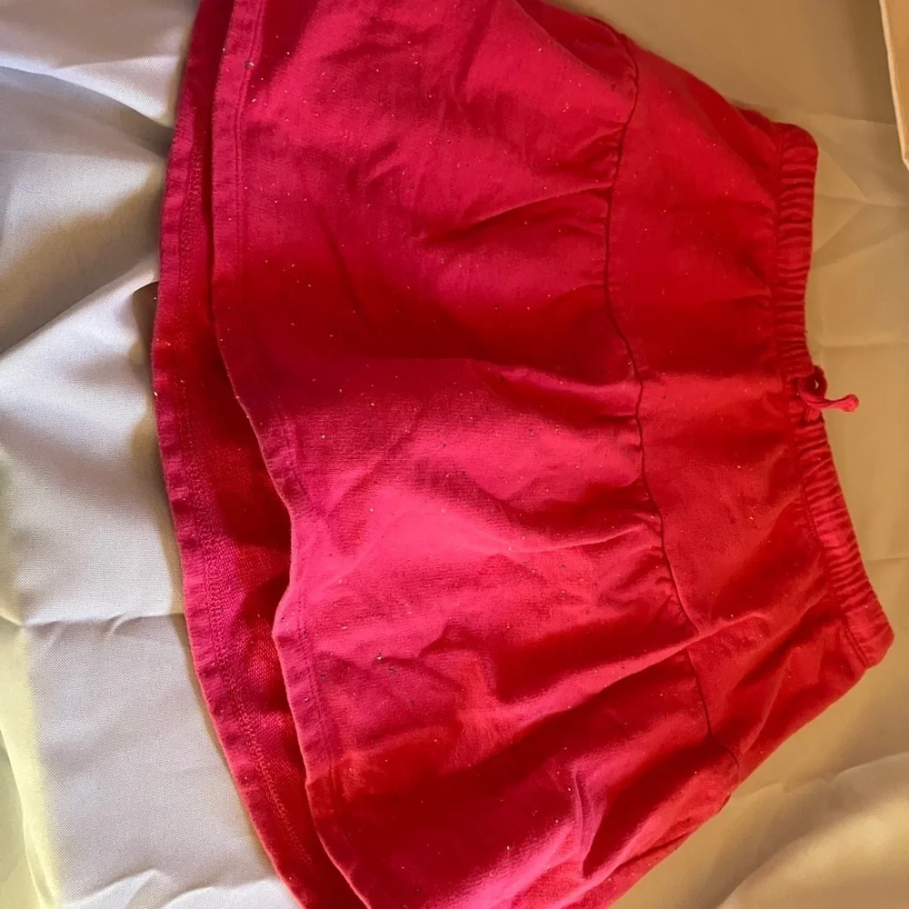Kids' Pink, Orange, and Black Shorts Set